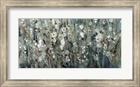 White Blooms with Navy I Fine Art Print