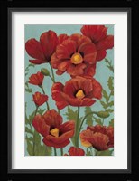 Poppy Promenade I Framed Print