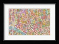 Glasgow Street Map 1 Fine Art Print