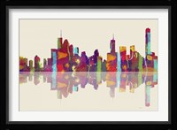 Brisbane Qld Skyline 1 Framed Print