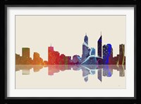 Perth WA Skyline 3 Framed Print