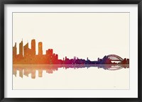 Sydney NSW Skyline 2 Framed Print
