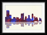 Austin Texas Skyline 1 Framed Print