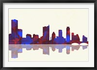 Austin Texas Skyline 1 Framed Print