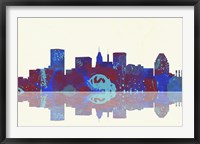Baltimore Maryland Skyline 1 Framed Print