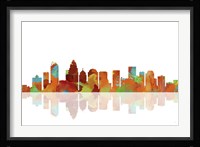 Charlotte NC Skyline 1 Framed Print
