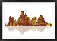 Dallas Texas Skyline 1 Framed Print