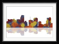 Miami Florida Skyline 1 Framed Print