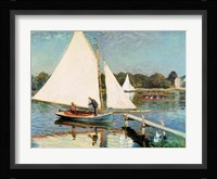 Sailing at Argenteuil, c.1874 Fine Art Print
