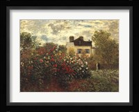The Artist's Garden in Argenteuil Fine Art Print