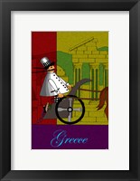 Chef in Greece Framed Print