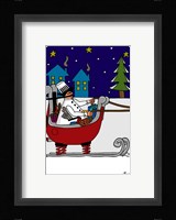 Chef in Sleigh Fine Art Print