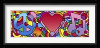 Peace Love Music A Fine Art Print