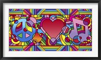 Peace Love Music B Fine Art Print
