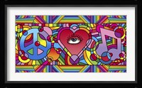 Peace Love Music C Fine Art Print