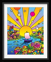 Cosmic Boat Color Framed Print