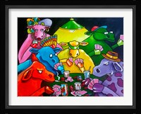 Cows Poker Fine Art Print