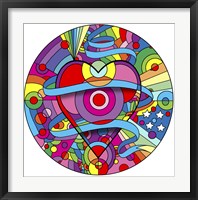 Heart Ribbons Framed Print