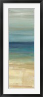 Navy Blue Horizons Panel I Framed Print