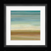 Turquoise Horizons I Framed Print
