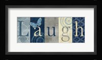 Live Love Laugh Navy III Fine Art Print