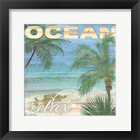 Beach Palm II Framed Print