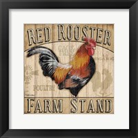 Country Rooster I Framed Print