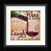 Wine With Friends I Framed Print