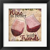 Wine With Friends II Framed Print