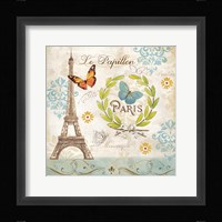 Le Papillon Paris I Framed Print