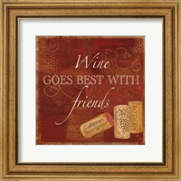 Wine Cork Sentiment I Fine Art Print