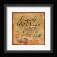 Wine Cork Sentiment IV Framed Print