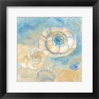 Watercolor Shells I Framed Print