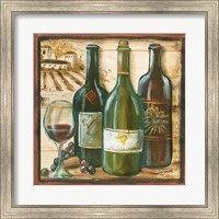 Wooden Wine Square II Fine Art Print