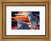 Two Coyotes Fine Art Print