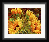 Four Sunflowers Fine Art Print
