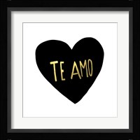 Te Amo Framed Print