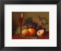 Fruit and Wine Framed Print