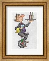Unicycle Waiter Fine Art Print