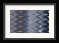 Windy Rug Pattern in Blues Fine Art Print