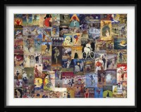 World Bicycle Tour Collage Fine Art Print