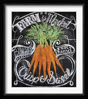 Chalkboard Carrots Framed Print