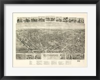 Rutherford, NJ Vintage Map, 1904 Fine Art Print