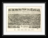 Rutherford, NJ Vintage Map, 1904 Fine Art Print