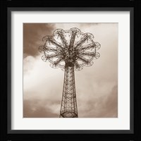 Parachute Jump Framed Print
