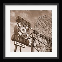 Wonder Wheel Framed Print