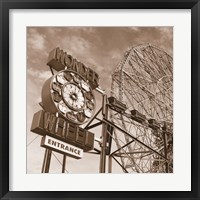 Wonder Wheel Framed Print