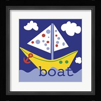 Yellow Boat Framed Print