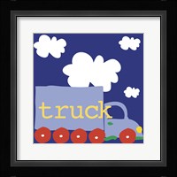 Blue Truck Framed Print