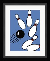Blue Bowling Fine Art Print